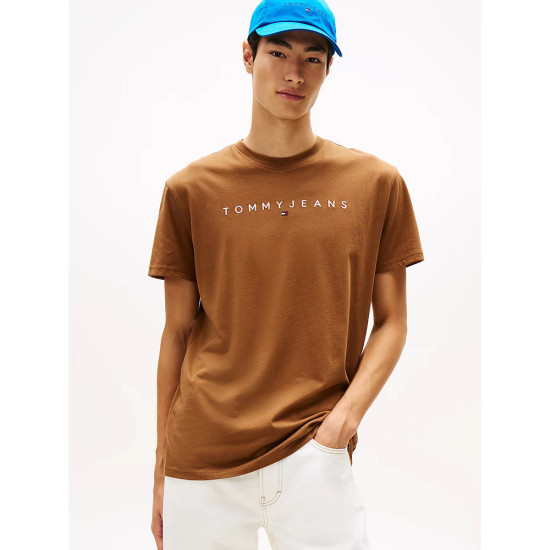 Tommy Hilfiger Ανδρική κοντομάνικη μπλούζα Regular Linear Logo Tee